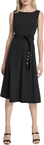 DKNY Robe midi sans manches femme 2 noir