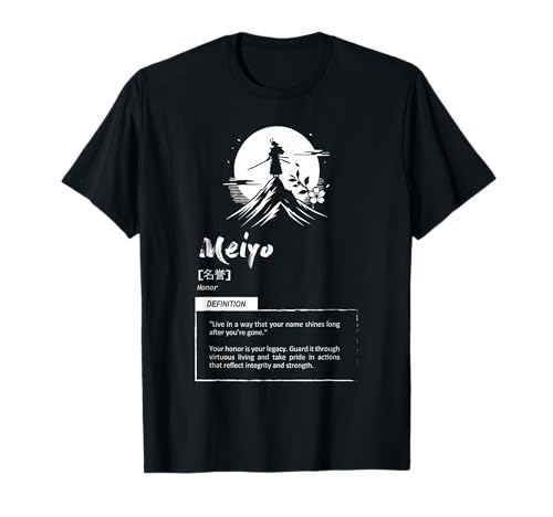 Filosofía Bushido - Meiyo - La Virtud del Honor Camiseta