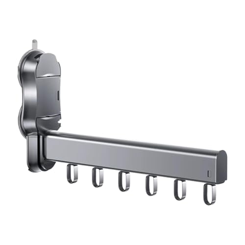 Séchoir à linge barre pliable à ventouse extensible pour sous-vêtements - 4
