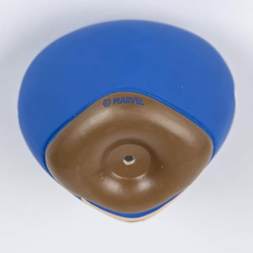 CERDÁ LIFE'S LITTLE MOMENTS Marvel Dog Toy, Blue, Captain America Face Design, Size 8x7x8cm, Latex Dog Toy - Image 2