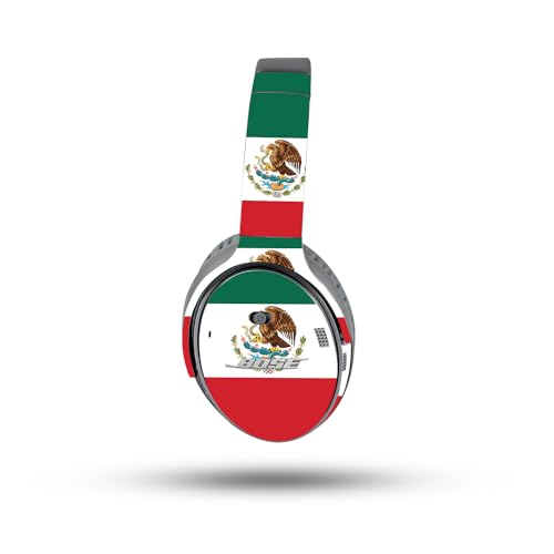 Image of MightySkins Skin Compatible with Bose QuietComfort 35 II Headphones - Mexican Flag | Protective, Durable, and Unique Vinyl Decal wrap Cover | Easy to Apply, Remove, and Change Styles