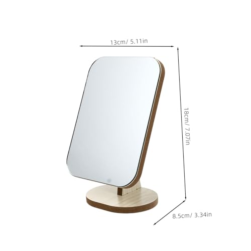 Espejo de maquillaje rotativo de mesa Outanaya miniatura 2