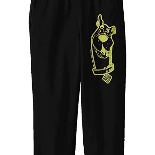 Scooby Doo Neon Scooby Youth Black Graphic Sweatpants2