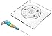 Tiny Triangle Scriber Needle and Turntable, Swivel Stand Set for Decorating Sugar Cookies, Frosting Cupcakes and Creating Intricate Designs with Royal Icing (2 Piece Set)