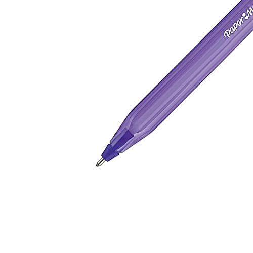 Paper Mate Inkjoy 100St Ballpoint Pen | Medium Point (1.0Mm) | Violet | 12 Count #TOP2