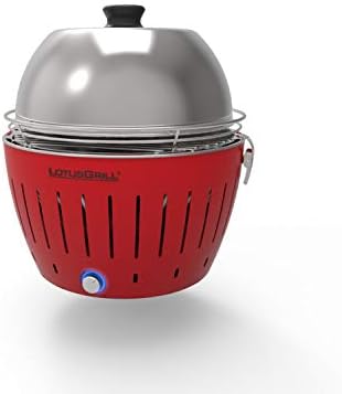 Lotus-Grill Grill hood for the LotusGrill made of stainless steel with thermometer, for preparing roasts and steaks as well as for cooking, baking and stewing, dishwasher safe (XL (G435))