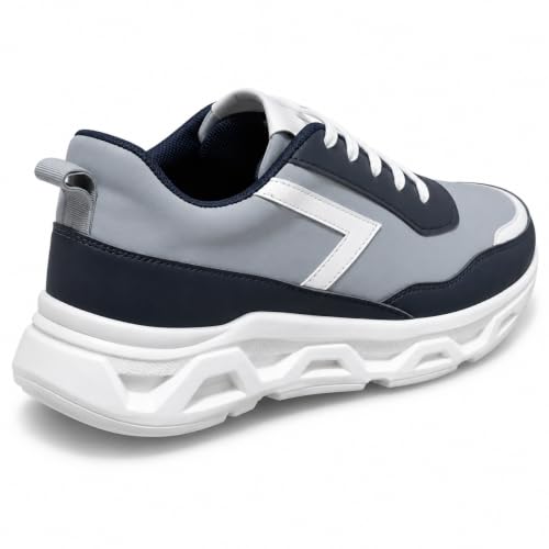 Image of Centrino Sneakers for Men | Lightweight Casual Shoes for Men Stylish | Breathable Mesh Walking Shoes | Cushioned Insole Comfortable Shoe for Man | Durable Sole Footwear|Trendy Lace-Up Shoes for College, Parties & Daily Use (9626)