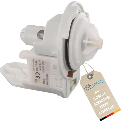 DL-pro Laugenpumpe Ablaufpumpe kompatibel mit Bosch Siemens 00165261 165261 Pumpe Pumpenmotor PSB-0â€¦ – Miniatur