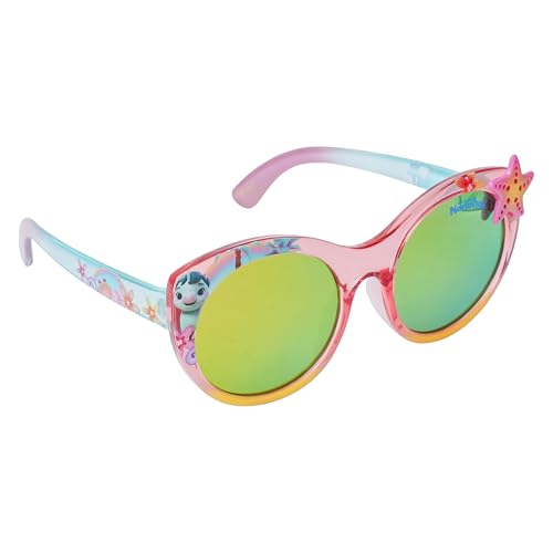 ARKAID Official Not Quite Narwhal Girls Sunglasses | Pink and Blue Cat Eye Shades | UV 400 | One Size Fits Most Kids