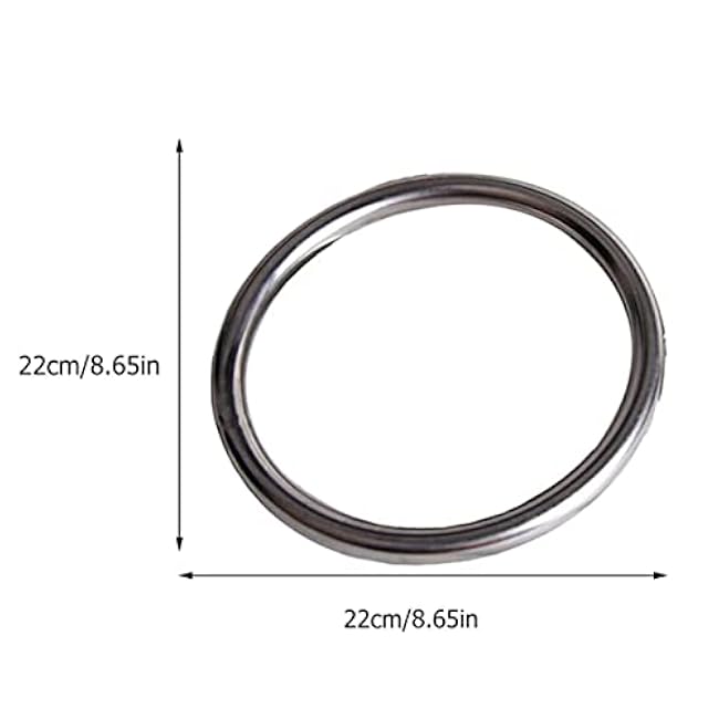 BESPORTBLE Wing Chun Training Rings - Stainless Steel Grip Strengtheners 8.66 Inch Diameter Ideal for Martial Arts Practice Home Use and Fitness