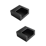 Alipis 2 Stücke Papier Schlafzimmer Arbeitsplatte Leder Flach Zimmer Wohnzimmer Bar Desktop Gästeorganisator Bad Restaurant Auto Für Küche Quadratisch Serviette Abendessen Hause