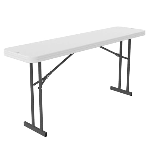 Lifetime 80176 Folding Conference Training Table, 6', White Granite