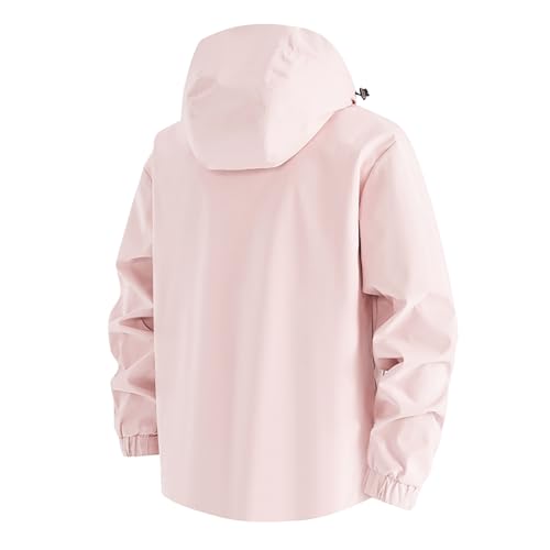 Chaqueta cortavientos de mujer con capucha ligera para deporte y tiempo libre 7