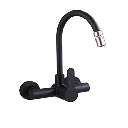 Robinet de cuisine murale blanc spin tap longue durée avec rotation fluide