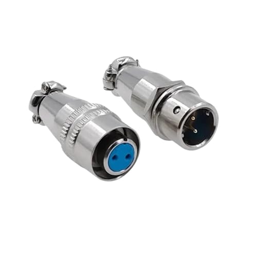 Conector de aviación chapado en oro XS10 con acoplamiento rápido de 2 pines para señal estable