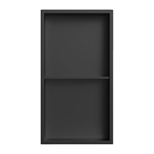 Niche de douche encastrée double acier inoxydable 70 x 28 x 12,5 cm