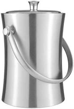 New Insulated Stainless Steel Wall Ice Bucket with Lid for Beer Wine Cooler