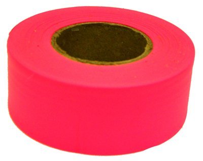 C.H. Hanson 150 ft. L x 1.2 in. W Polyvinyl Flagging Tape Fluorescent Pink
