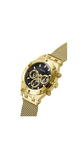 GUESS Stainless steel Continental Collection Multi-Function Mens Analog Black Dial Coloured Quartz Watch, Round Dial With 44.0 Mm Case Width - Gw0582G2 - Image 3