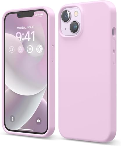Funda Carcasa de Silicona Líquida para Apple iPhone 14 5G, Interior de Microfibra Antigolpes Protección Gel Ultra Suave de Goma a Prueba de Choques y Arañazos FSUA (Rosa)