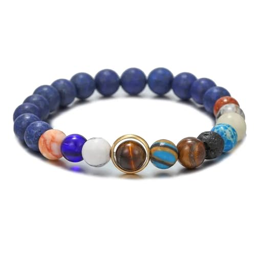 Pulsera elástica de piedras naturales con ajuste cómodo y flexible para mujer