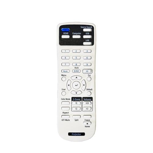 219863500 NPTWARCOT Replacement Remote Compatible with Epson Projector E20 119W X49 W49 118 982W 1288 EB-720 EB-L200X EB-L520U 1480Fi 1485Fi EB-725Wi 735Fi EX3280 880X
