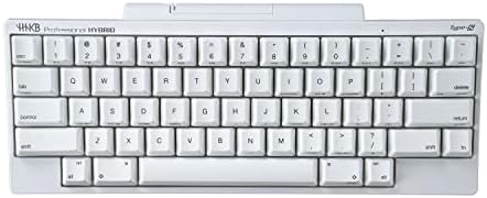 HHKB Professional Hybrid Type-S Snow Keyboard, Pure White, 60% Co...
