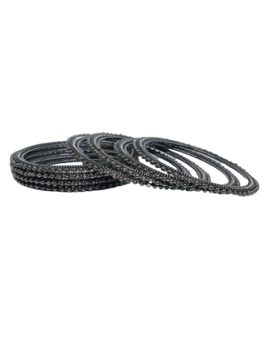 Navjai Traditional Jewellery patla kada Fancy Antique Boho Vintage Oxidised Bracelet Bangles Set for Girl and Women (Black, 2.6) (B09MBS94XS) Amazon Price History, Amazon Price Tracker
