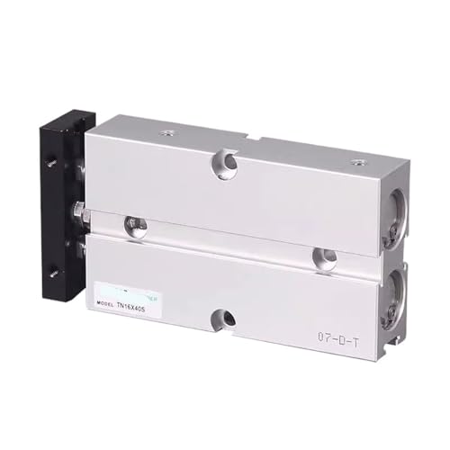 Cylindre pneumatique TN25 double tige alu 80mm pour automatisme