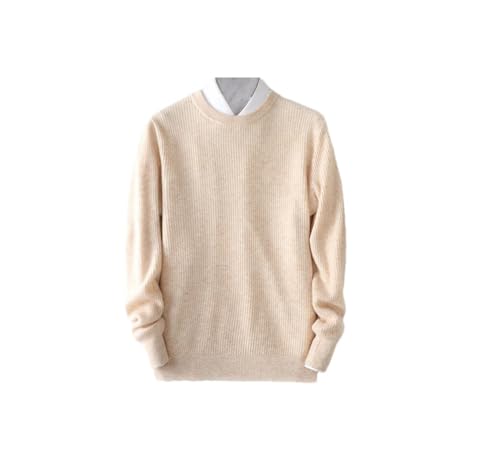 Men's O-Neck Knitted Sweater Thickened Long Sleeve Pullover Slim Fit Casual Sweaters