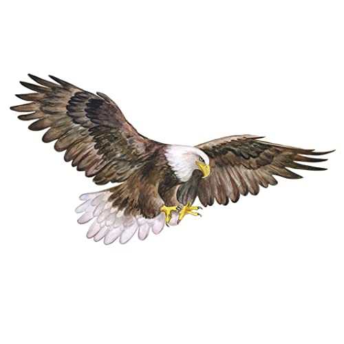 Vinilo decorativo pájaro águila blanca 14x7 pulgadas miniatura 1