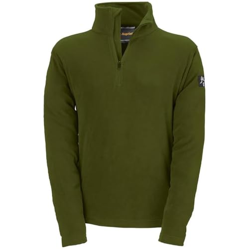 Forro polar verde WOLF en talla XL para hombre con cremallera