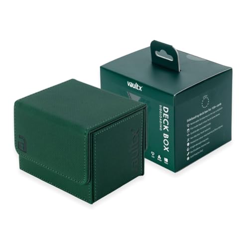 Vault X Trading Card Sideloading Deck Box, 100+ sleeved cards, Premium Exo-Tec Material, Card Holder Storage Box