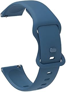 スマートウォッチ用ベルト・腕時計バンド・Garmin Forerunner用 255 バンド Forerunner 255 Music ベルト シリコン バンド幅22mm 交換リストバンド/交換バンド/交換ベルト ソフトバンド シリコンバンド ガーミン フォアランナー(ダークブルー)