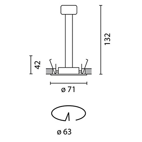 IGuzzini 8090.015 Mini Laser Faretto Incasso Tondo...