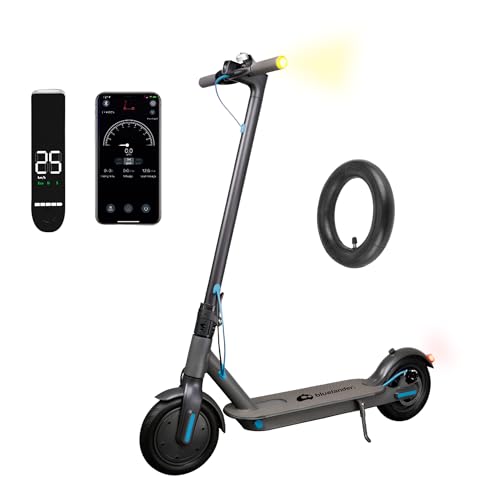Scooters, Bluelander Scooter E9 Pro Eléctrico Plegable para Adultos, Motor 720W, Autonomía 22-26 km, Velocidad Máxima 30 km/h, Scooter, Motor Sin Escobillas, Luz LED y...