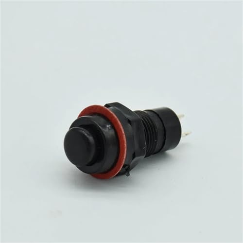 Interrupteur à bouton-poussoir 10mm noir pour circuits électroniques