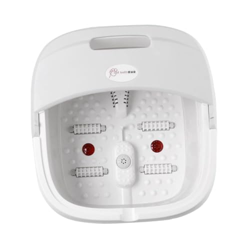 Healeved Multi-function Foot Bath Basin Foldable Foot Soak Bucket Solid Material Acupoint Relief Easy to Carry