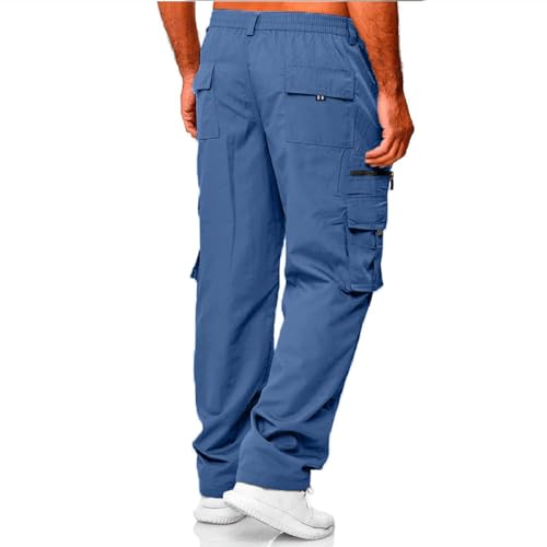 Men's Casual Joggers Pants, Pants for Men 2025 Cargo Pant Hiking Outdoor Twill Track Jogging Sweatpants with Pockets3