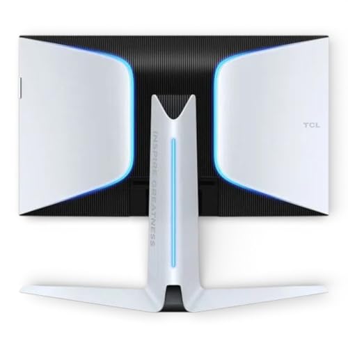 Image of TCL 27 inch R94 Series 4K UHD HDR QD-Mini LED, 165Hz, 1ms GTG, Built-in Stereo Speakers, Adjustable Stand, Gaming Monitor Black and White 27R94 (Renewed)