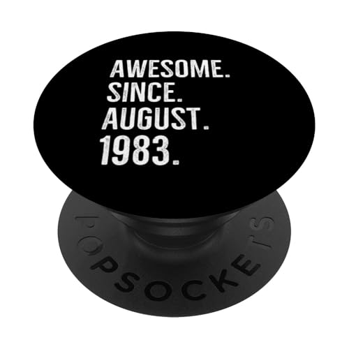 Impresionante desde agosto de 1983 Edad Cumpleaños Idea PopSockets PopGrip Intercambiable