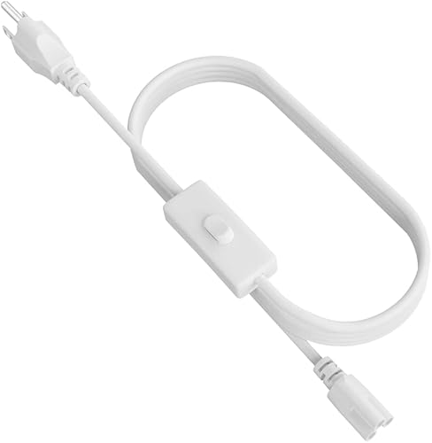 Miniatura 2 de SHOPLED Cable de alimentación de enchufe de 5 pies T5 T8 Cable de alimentación de tubo LED con interruptor de encendidoapagado Enchufe de 3 clavijas