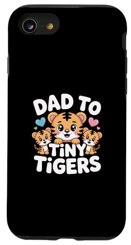 Dad To Tiny Tigers �X�}�z�P�[�X iPhone SE (2020) / 7 / 8 �p