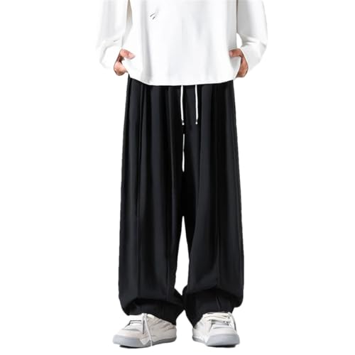 Men Wide Leg Loose Casual Harem Pants Soild Color Japanese Streetwear Joggers Cargo Pants