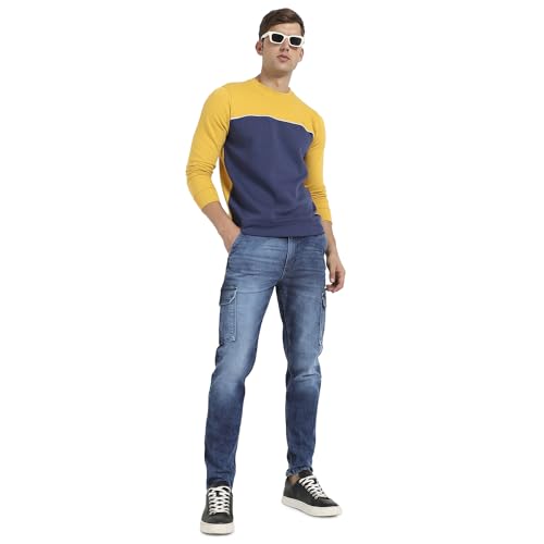 Image of Campus Sutra Men Cotton Hooded Neck Sweatshirt