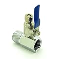 5 PCS RO Feed Water Adapter 1/2" to 1/4" Ball Valve Faucet Tap Feed Reverse Osmosis