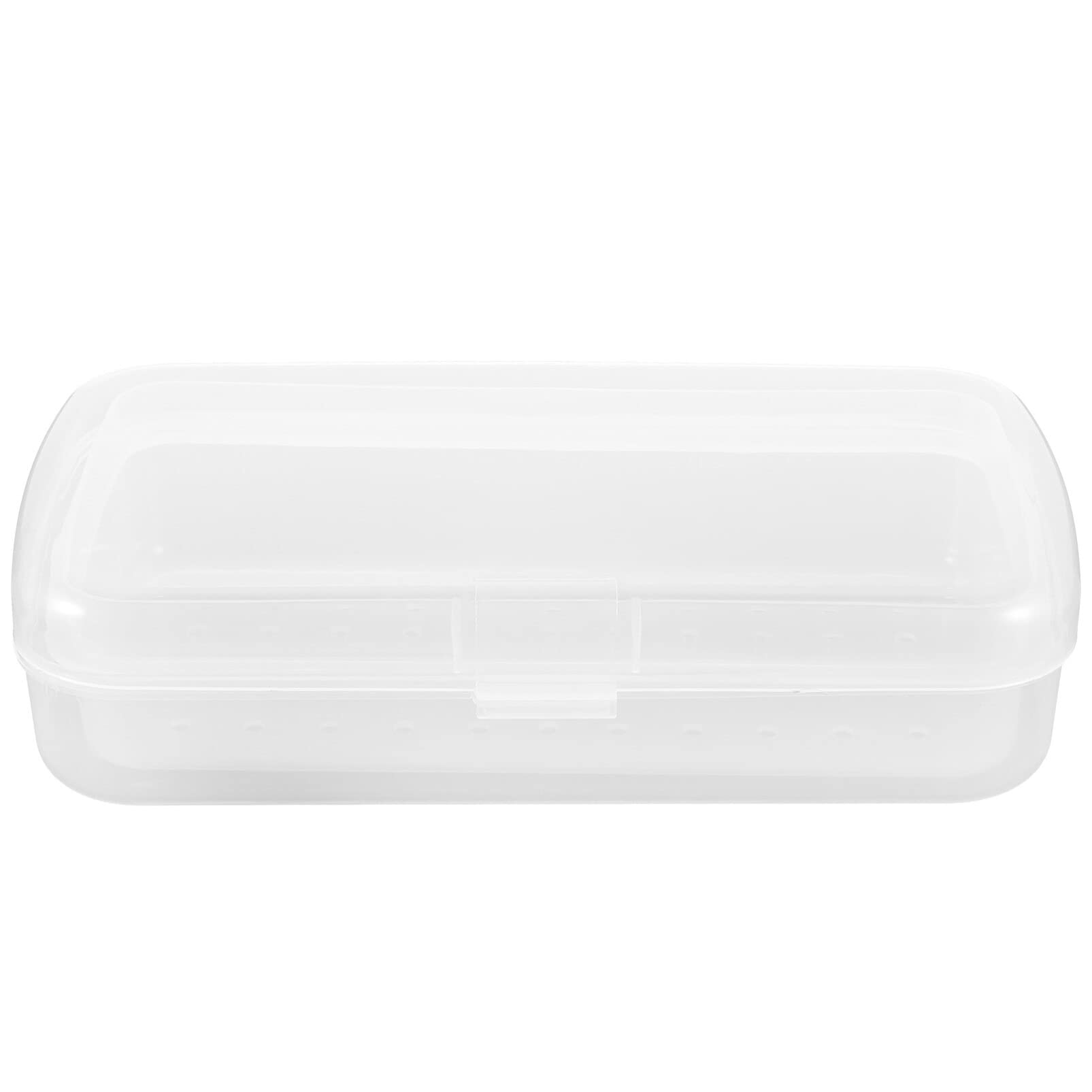 Beaupretty Nail Art Tools Plastic Tray Nail Art Tool Storage Organizer Manicure Tool for Hair Cutters Transparent Nail Tools