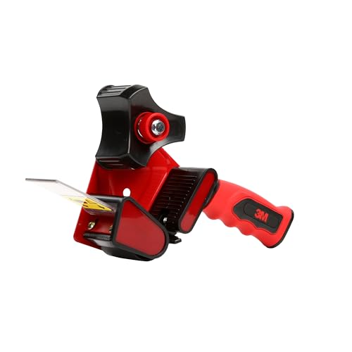 3M Scotch Box Sealing Tape Dispenser HR80, Portable, Hand-Held, High-Impact Plastic, 2 in