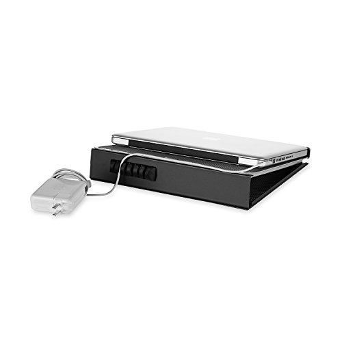 Rolodex Mesh Workspace Laptop Stand, Black/Silver (82410) - Thumbnail 6