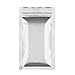 Halulu Mylar Ziplock Bags Resealable Foil Bags (3.3" x 5.5", Silver, 100pcs)